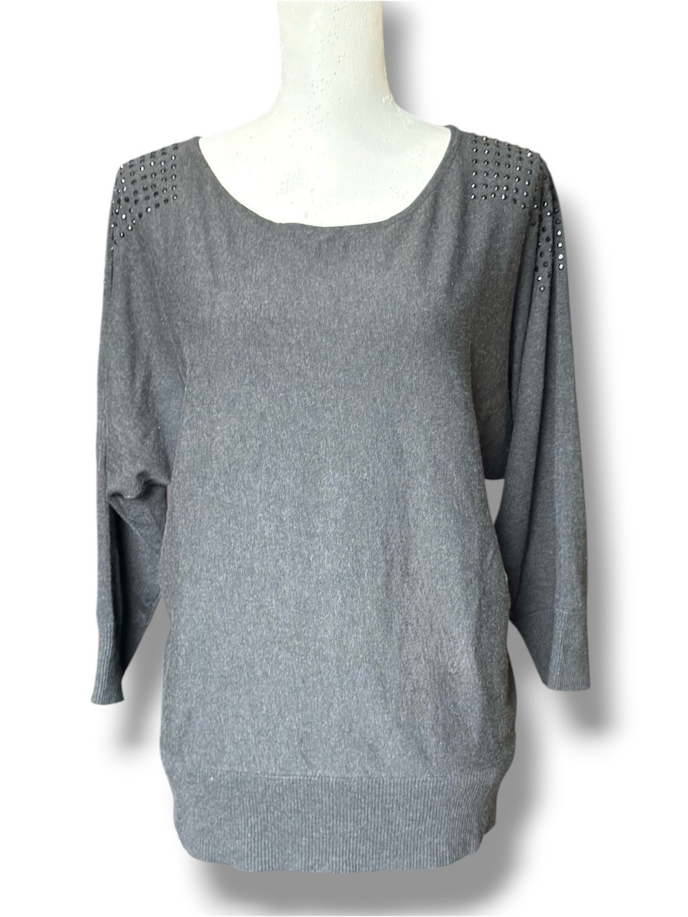 Cable & Gauge Woman gray crew neck sweater Women’s size 1X | gg1